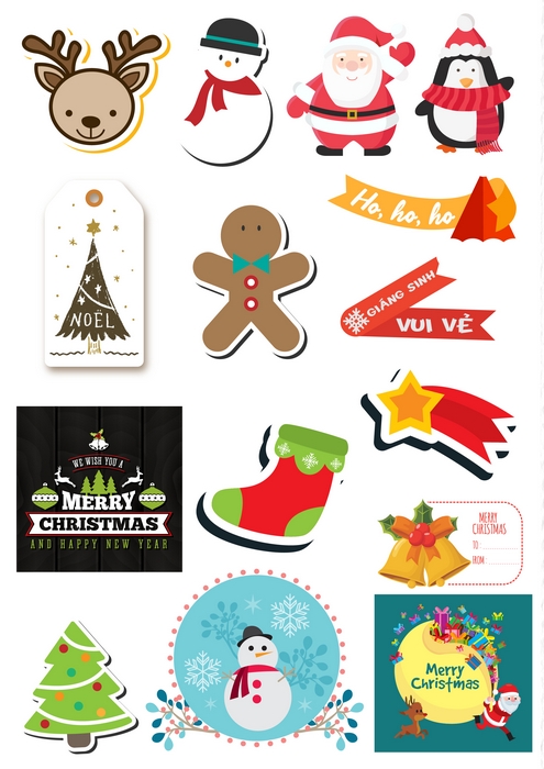 Sticker Giáng Sinh Mẫu 1